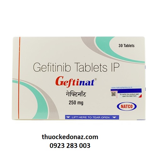 Thuốc Geftinat (Gefitinib) 250mg dạng vỉ