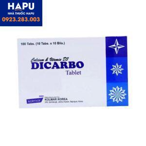 Tác dụng phụ thuốc Dicarbo