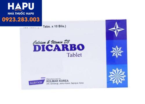 Thuốc Dicarbo Calci 158mg Vitamin D 400IU