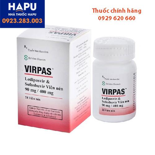 Thuốc Virpas Sofosbuvir 400mg/Ledipasvir 90mg 