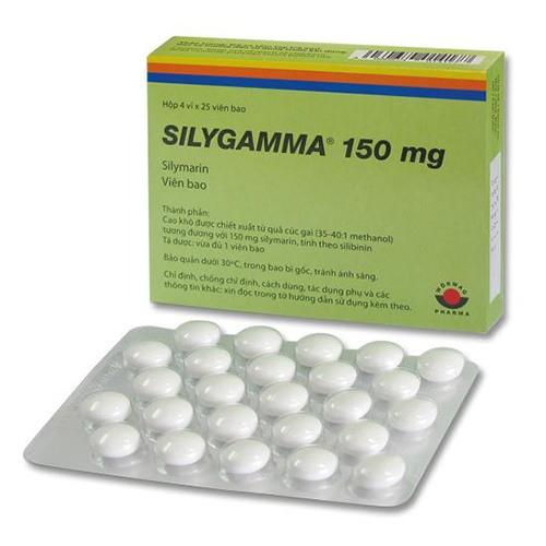 Thuốc Silygamma 150mg - Thuốc tăng cường chức năng gan (Hôp 100 viên)