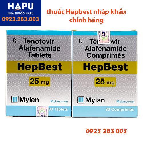 Thuốc Hepbest nhập khẩu chính hãng Mylan phân biệt giả