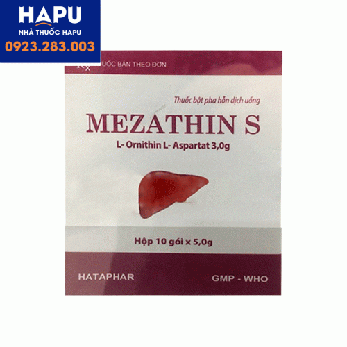 Thuốc Mezathin S 5g – L-ornithin L-aspartat 3g