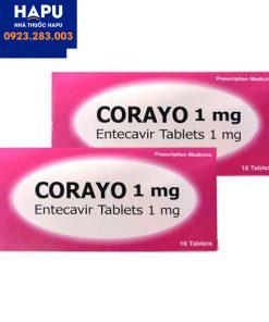 Thuốc Corayo 1mg điều trị viêm gan B