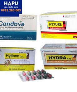 Thuốc hydroxyurea 500mg Condova Hytinon Hyxure Hydra hydroxyure hiện đang hết hàng