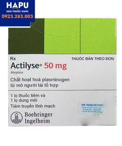Thuốc Actilyse có tác dụng phụ gì
