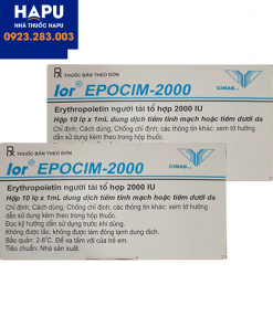 Thuốc lor EPOCIM 2000 giá bao nhiêu