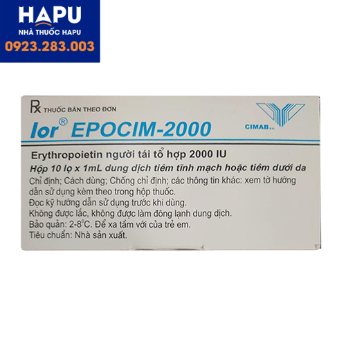 Thuốc lor EPOCIM 2000 mua ở đâu uy tín