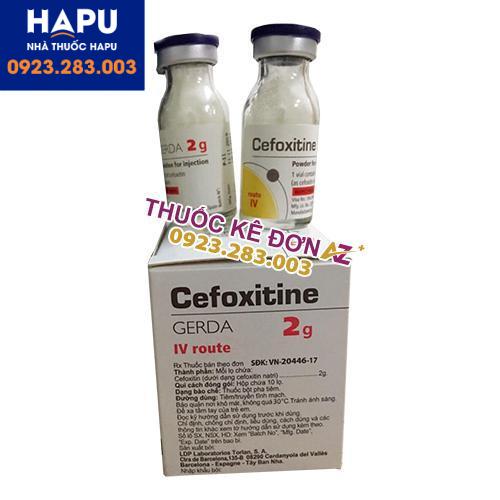Thuốc Cefoxitin gerda 2g công dụng cách dùng
