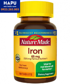 Thuốc Nature Made Iron 65mg là thuốc gì