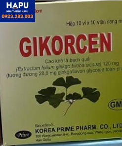 Thuốc Gikorcen 120mg giá bao nhiêu