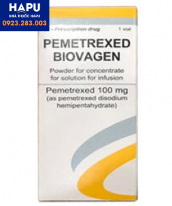 Thuốc Pemetrexed Biovagen 100mg là thuốc gì