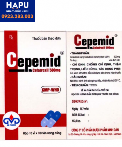 Thuốc Cepemid 0,25/0,25 giá bao nhiêu