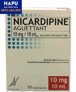 Thuốc Nicardipin Aguettant 10mg/10ml giá bao nhiêu
