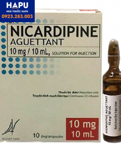 Thuốc Nicardipin Aguettant 10mg/10ml là thuốc gì