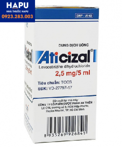 Thuốc Aticizal 2,5mg/5ml là thuốc gì