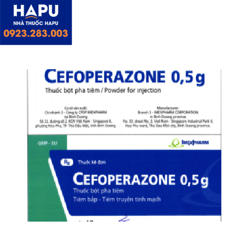 Thuốc Cefoperazone 0.5g giá bao nhiêu