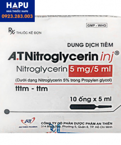 Thuốc A.T Nitroglycerin inj là thuốc gì
