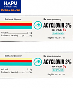 Thuốc Acyclovir 3% giá bao nhiêu