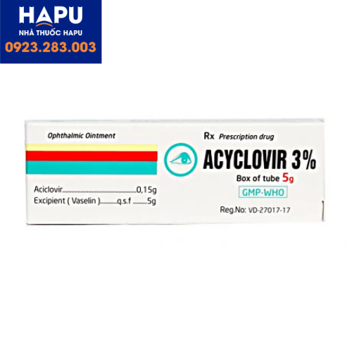 Thuốc Acyclovir 3% là thuốc gì