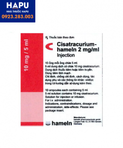Thuốc Cisatracurium-hameln 2mg/ml mua ở đâu