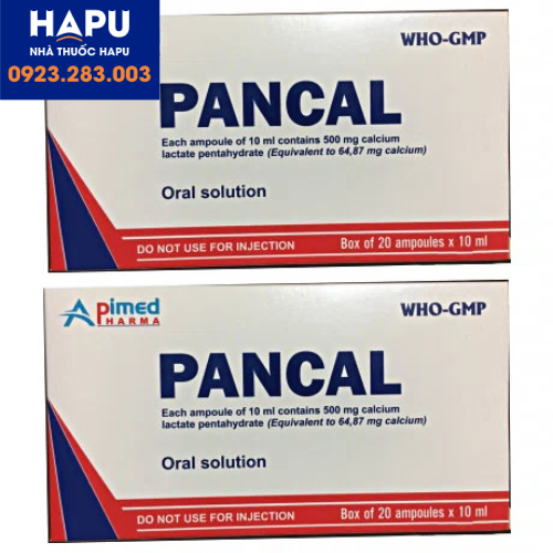 Thuốc Pancal 500mg giá bao nhiêu